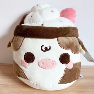 NWT Cuddle Barn Chocolate Mooshake Cow Kawaii Plush